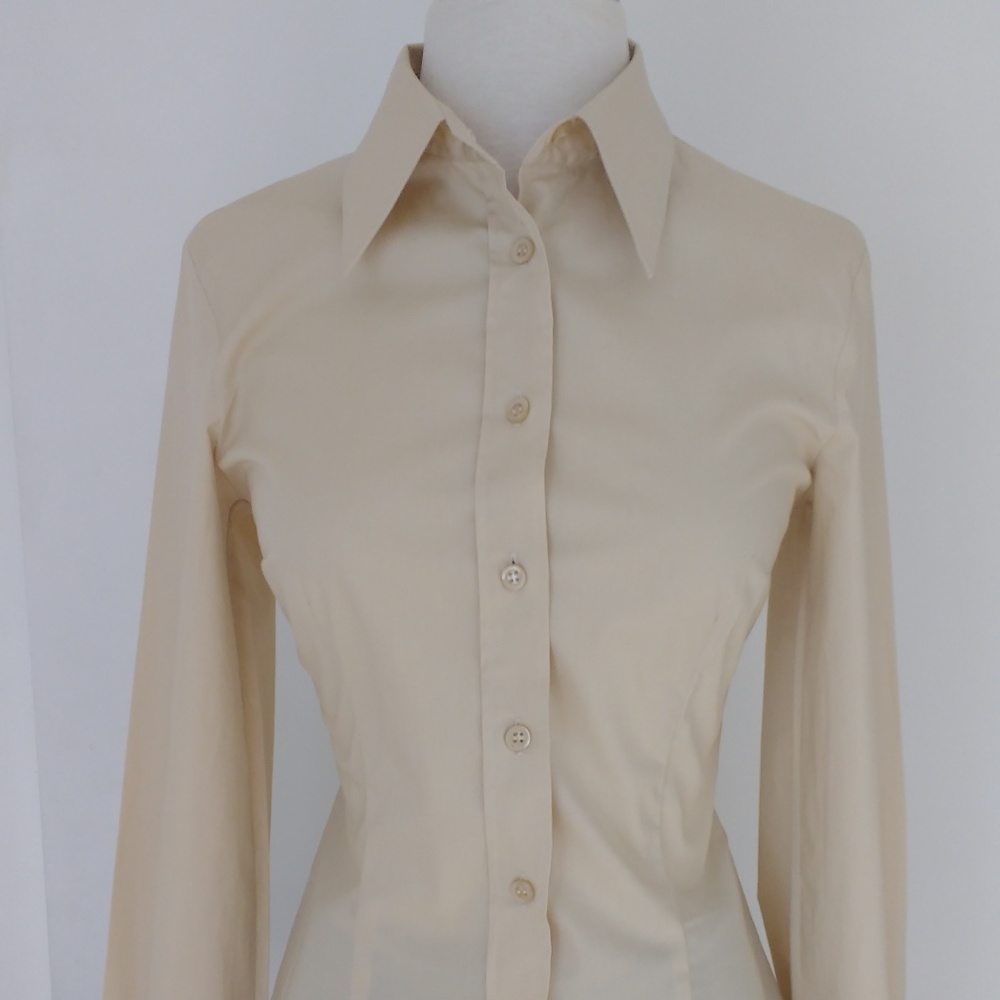 United Colors of Benetton Champagne Stretch Shirt